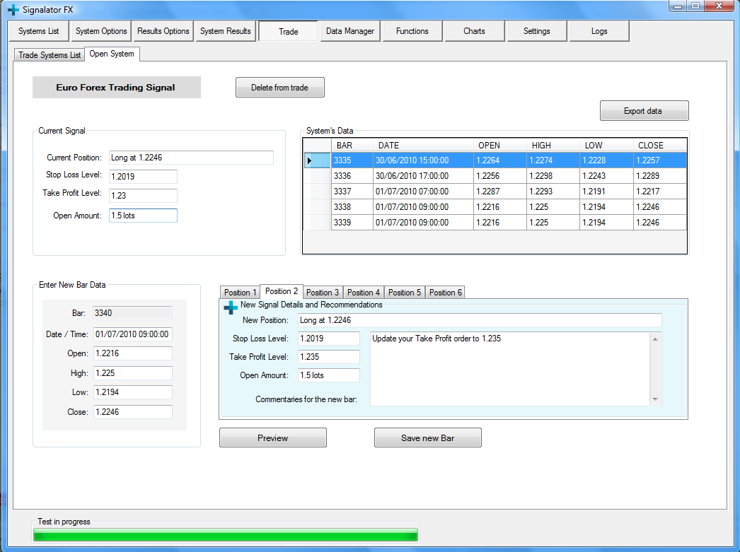 Signalator FX trade module