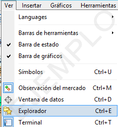 Metatrader explorador carpeta