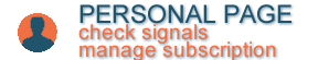 Personal page signals